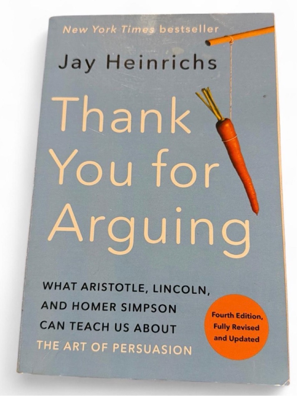 "Thank You for Arguing" - Blue Cover